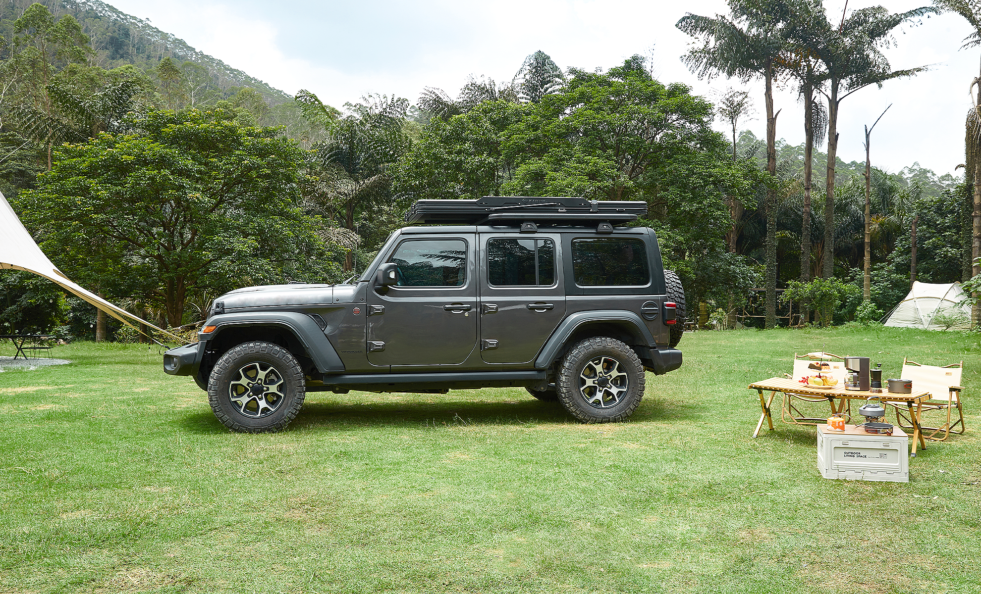 Kailop wasser- und winddichtes geschlossenes Autodachzelt, schützt das Innere des Zeltes bei extremem Wetter